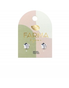 Υποαλλεργικά Σκουλαρίκια Αστέρια Κρύσταλλα 8mm (BE42C01) Farma Bijoux