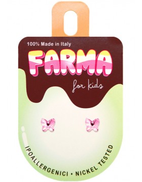 Υποαλλεργικά Σκουλαρίκια for Kids Απαλό Ροζ 5mm (BE45C14) Farma Bijoux