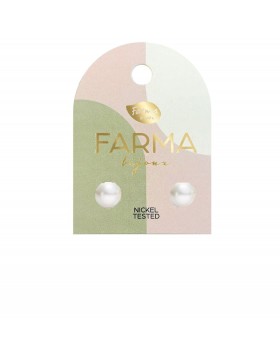 Υποαλλεργικά Σκουλαρίκια Πέρλες Λευκές 6mm (BEPP6C50) Farma Bijoux