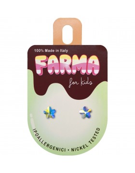 Υποαλλεργικά Σκουλαρίκια for Kids Κρυστάλλινα Λουλούδια 5mm (BE210C20) Farma Bijoux