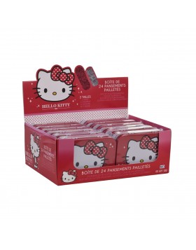 Band Aids Hello Kitty Με Glitter 24 Τεμάχια (Stand 12 κουτιά) Take Care