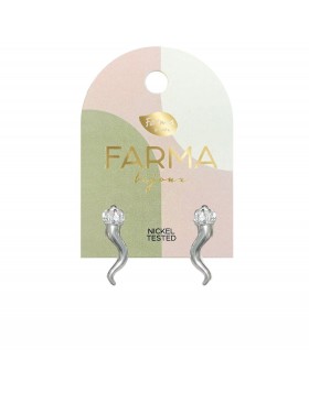 Υποαλλεργικά Σκουλαρίκια Κρύσταλλα Lucky Horn 12mm (BEG009) Farma Bijoux