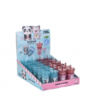 Lip Balm Kawai Friends Σε Σχήμα Γρανίτας Take Care (Stand 24 τεμάχια)