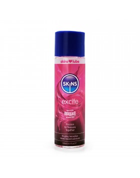 Skins Excite Tingling Λιπαντικό Με Βάση το Νερό, Ενισχυμένη Διέγερση 130ml Skins Sexual Health