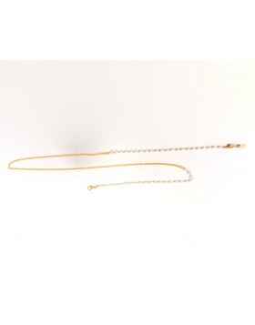 Αλυσίδα Γυαλιών με Πέρλες Gold Κομψό Αξεσουάρ Farma Bijoux