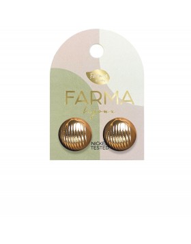 Υποαλλεργικά Σκουλαρίκια Χρυσά Κουμπιά Bottons10mm (BEG018) Farma Bijoux