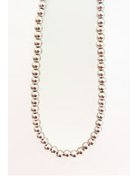 Υποαλλεργικό Κολιέ Ασημένιες Πέρλες (BE1CROM) Farma Bijoux