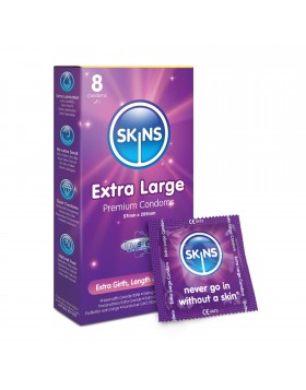Skins Extra Large Condoms Ποικιλία Προφυλακτικών XL Skins Sexual Health 
