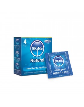 Skins Natural Condoms Φυσικά Προφυλακτικά Λάτεξ Skins Sexual Health 
