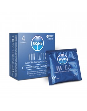 Skins Non-Latex Condoms Προφυλακτικά Χωρίς Λάτεξ Skins Sexual Health 