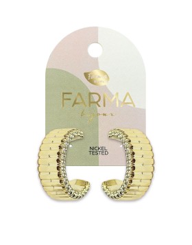 Υποαλλεργικά Σκουλαρίκια Ema hoop earrings 24mm  (BEWOW29) Farma Bijoux