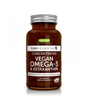 Συμπλήρωμα Διατροφής Vegan Omega 3 600 mg & Astaxanthin 1 mg 60 caps iGennus