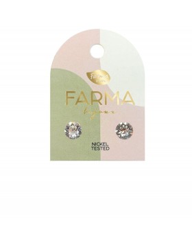 Υποαλλεργικά Σκουλαρίκια Κρύσταλλα Στρογγυλά 6,2mm (BE65C01) Farma Bijoux 