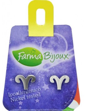 Υποαλλεργικά Σκουλαρίκια Ζώδιο Κριός (BEZ01-1) Farma Bijoux