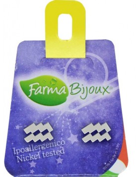 Υποαλλεργικά Σκουλαρίκια Ζώδιο Υδροχόος (BEZ11-1) Farma Bijoux