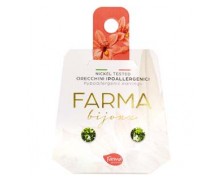 Υποαλλεργικά Σκουλαρίκια Κρύσταλλα Λαχανί 5,3mm (BE64C30) Farma Bijoux