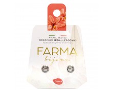 Υποαλλεργικά Σκουλαρίκια Στρογγυλά Κρύσταλλα 5.3mm (BE64C01) Farma Bijoux