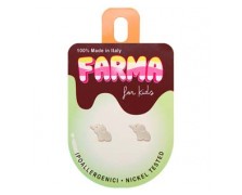 Υποαλλεργικά Σκουλαρίκια for Kids Ελεφαντάκια Ασημί 8mm (A586) Farma Bijoux