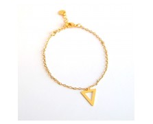 Υποαλλεργικό Βραχιόλι με Τρίγωνο 16/19CM (2G3T) Farma Bijoux