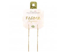 Υποαλλεργικά Σκουλαρίκια Χρυσά Κρεμαστά 65,0mm (BEPG004) Farma Bijoux