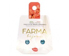 Υποαλλεργικά Σκουλαρίκια Γαλάζιο Κρύσταλλο 5,3mm (BE64C11) Farma Bijoux