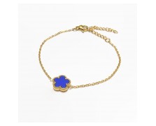 Υποαλλεργικό βραχιόλι με Μπλε Λουλούδι (BE2GCLIF) Farma Bijoux