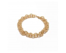 Υποαλλεργικό Βραχιόλι με  Διπλή Χρυσή Αλυσίδα (BE2GDC) Farma Bijoux