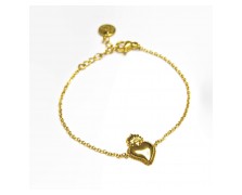 Υποαλλεργικό Βραχιόλι με Χρυσή Καρδιά (BE2SAC) Farma Bijoux