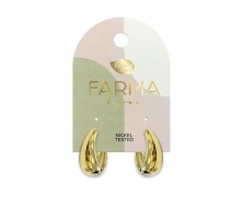 Υποαλλεργικά Σκουλαρίκια Eternity hoops 20mm Gold (BECG888) Farma Bijoux