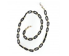 Αλυσίδα Γυαλιών Μαύρη Ακρυλική Farma Bijoux