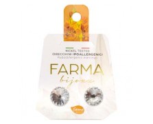 Υποαλλεργικά Σκουλαρίκια Κρύσταλλα Στρογγυλά 10mm (BE38C01) Farma Bijoux