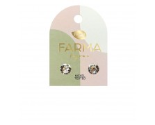 Υποαλλεργικά Σκουλαρίκια Κρύσταλλα Στρογγυλά 7,15mm (BE66C01) Farma Bijoux